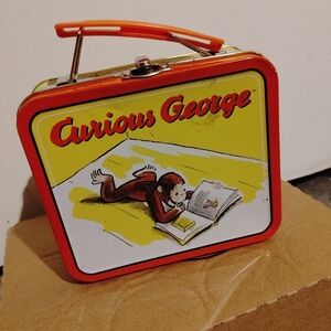 RARE VINTAGE MINI CURIOUS GEORGE MINI LUNCH BOX. GREAT COLLECTIBLE